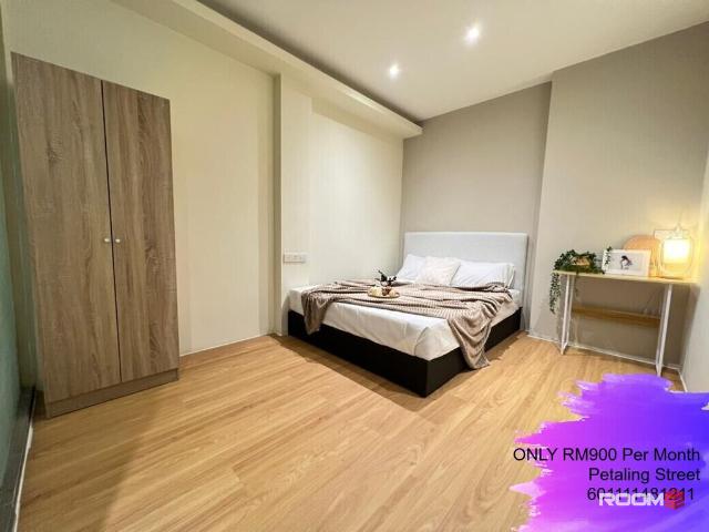 5 mins walk to MRT Pasar Seni @ Hotel Co living room in Petaling Street