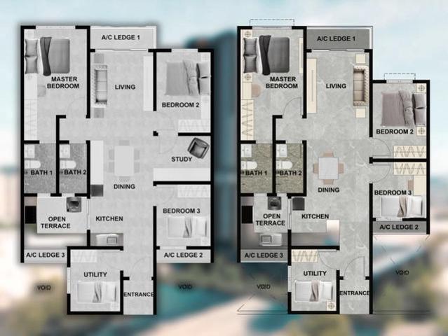 5 Mins to PAVILION 2 1st Home Buy Family layout 3R Residential
