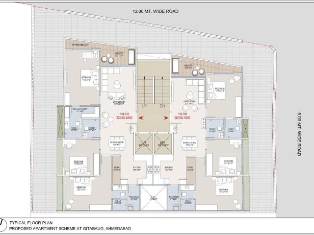 5 BHK Apartment in Paldi for resale Ahmedabad. The reference number is 20835379