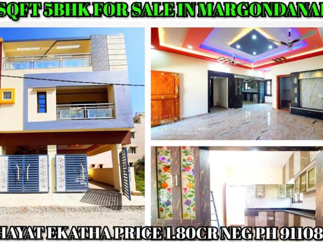 5 BHK Independent House in Margondanahalli for resale Bengaluru. The reference number is 18990370