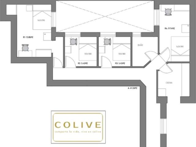 5 Dormitorio Shared Living/Roommate Madrid Madrid 100234170