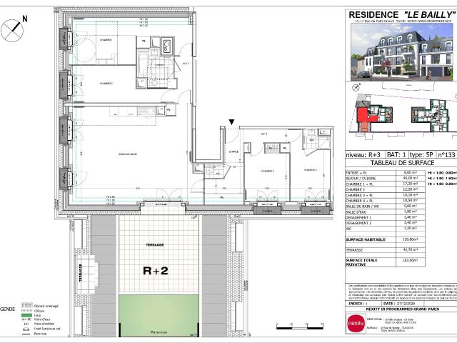 5 pièces · 120.8 m²