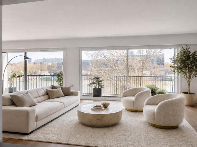 5 pièces 3 chambres vue seine et Tour Eiffel