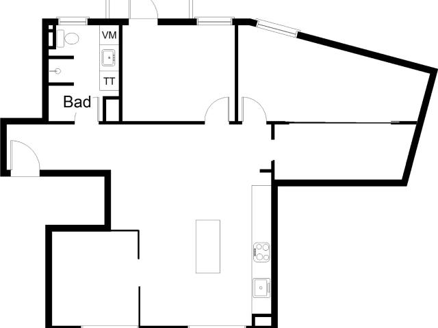 5 værelses lejlighed på 117 m²