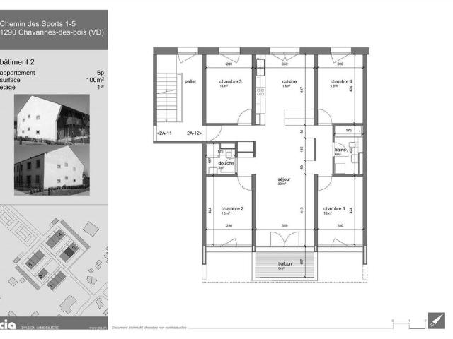 5 Zimmer, 135 m², 1. Stock