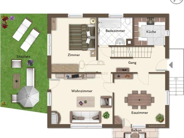 5 Zimmer Einfamilienhaus Ruhiges Wohnen in zentraler Lage