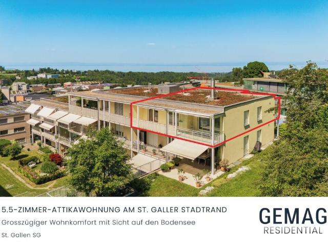 5.5 Zimmer Attikawohnung mit Weitsicht bis zum Bodensee
