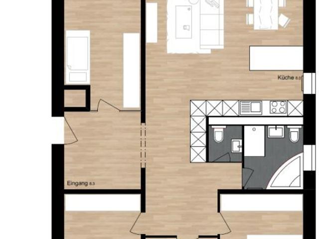 5.5 Zimmer, 128 m², 3. Stock