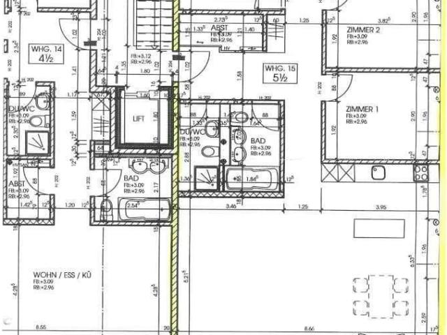 5.5 Zimmer, 130 m², 1. Stock