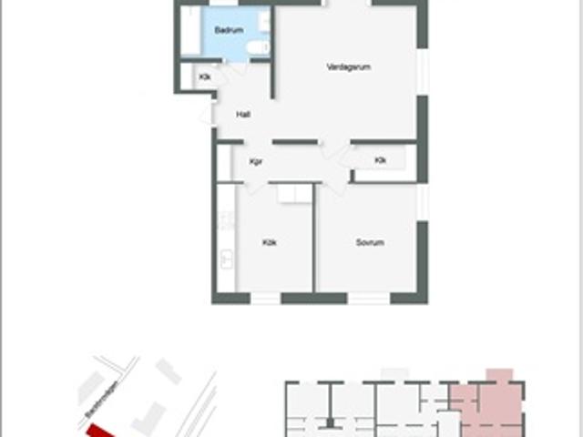 63 m2 lägenhet på Backbrovägen, Tierp, Uppsala