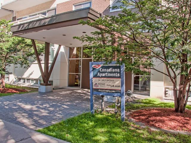 60 Daly Avenue Canadiana Apartments 1 Bedroom Apartment for Rent