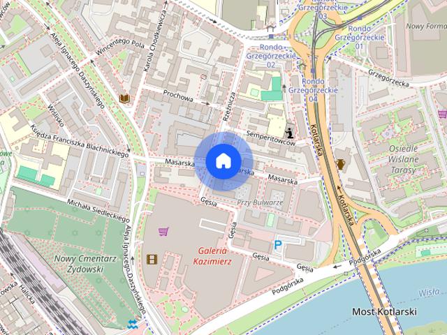 60 m2 z dwiema sypialniami oraz dużym tarasem w Apartamenty Masarska 8