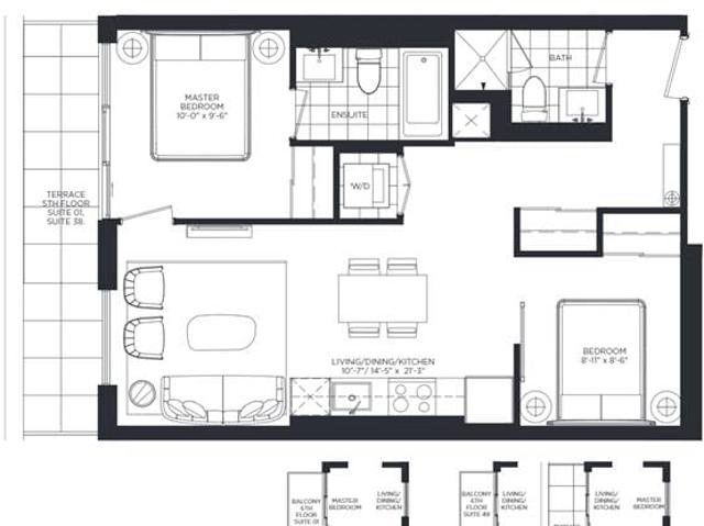 617 4 Eglinton Avenue W, Etobicoke | 2Beds/2Bath, Condo, $2,675/mo | Condos. Ca