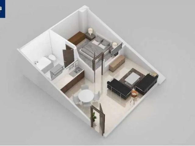 628 Sq Ft, 2 Bedrooms Apartment on Installments in Orchard Mall Lahore Bahria Orchard ID 02357