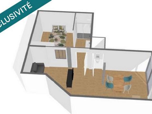 64m2 à deux pas de la plage!