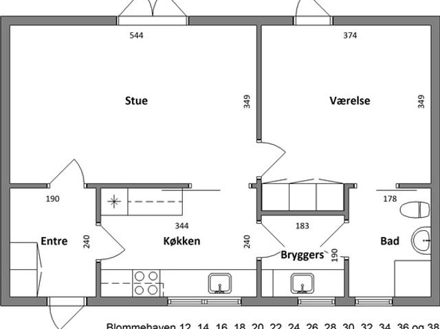 65 m2 lejlighed på Blommehaven, Vildbjerg, Ringkøbing