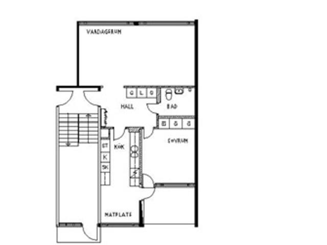 66 m2 lägenhet i Skultuna