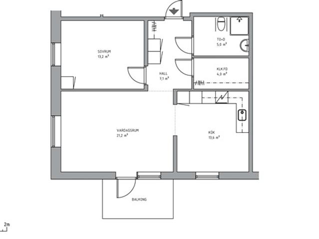 66 m2 lägenhet i Vännäs