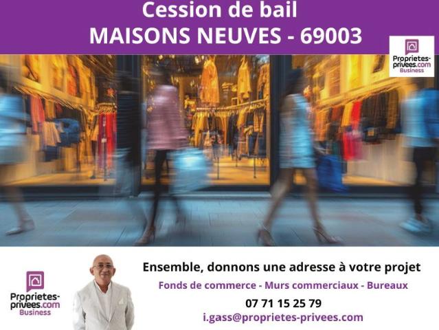 69003 LYON LOCAL COMMERCIAL GRANDE VITRINE 70 m2