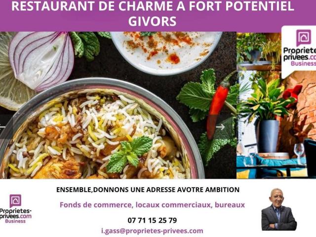 69700 GIVORS RESTAURANT 90 COUVERTS AVEC TERRASSE