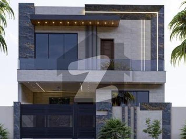 6 Marble New Modern House For Sale In Khayaban Gardens Front Elevation Model Khayaban Gardens