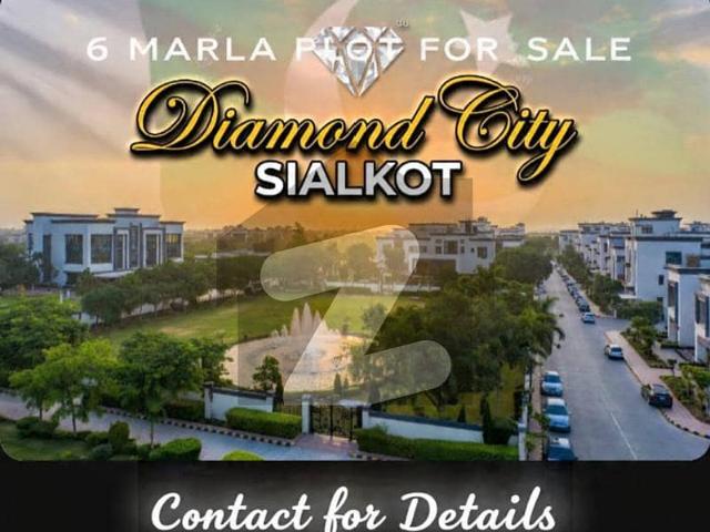 6 Marla Plot for Sale in Diamond City, Sialkot Immediate Possession