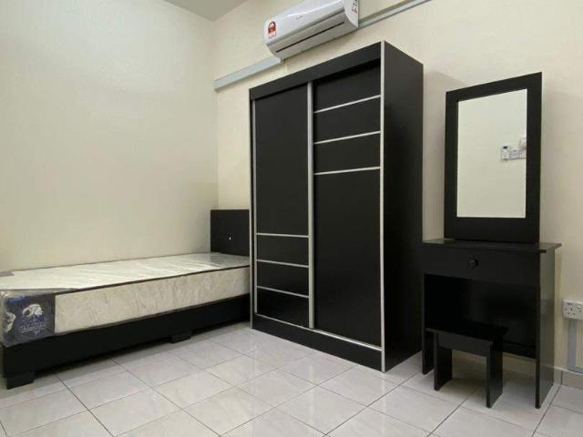 [6 Mins walk to LRT! ]Newly Renovated with Air Con Single Room at Wangsa Maju Metroview