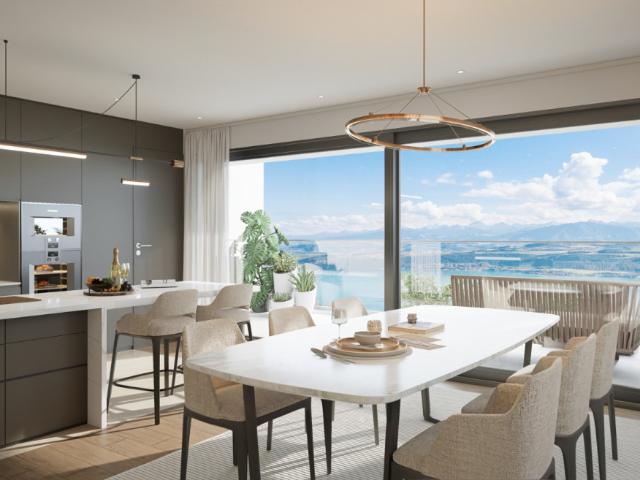 6 NEUE HÄUSER IN VILLARS BURQUIN MIT BLICK AUF DEN SEE