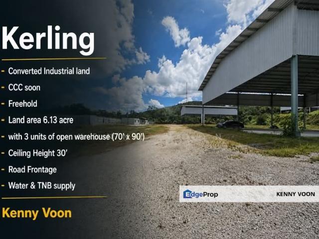 6 acres industry land with with 3 Open space factory at Kerling