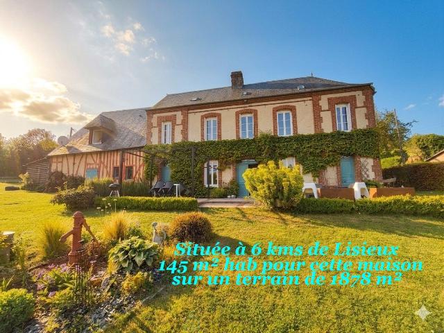 6 kms Sud Est de Lisieux Belle demeure du 19ème de 145 m² hab