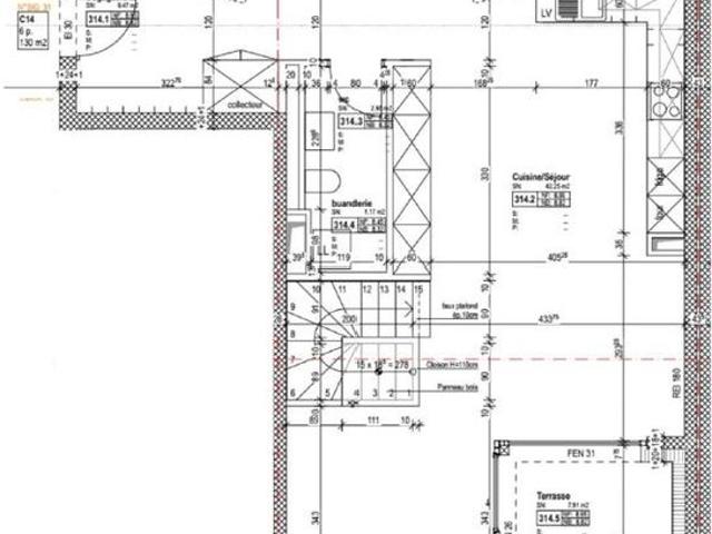 6 Zimmer, 130 m², 3. Stock