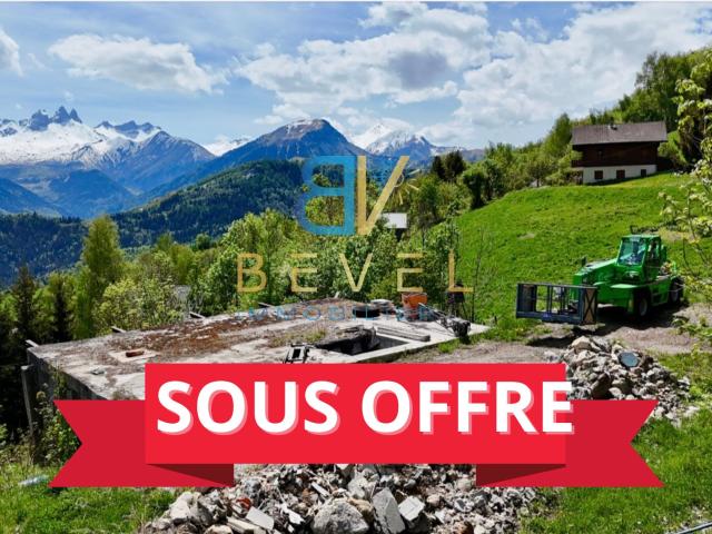 73 JARRIER Rare Terrain constructible Dans les hauteurs de Jarrier Vue Aiguilles d’Arves
