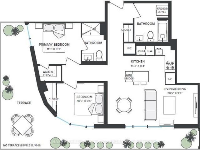725 100 Mill Street, Toronto | 2Beds/2Bath, Condo, $4,537/mo | Condos. Ca