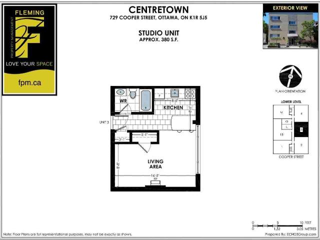 729 Cooper St. Studio Apartment for Rent at 729 Cooper St, Ottawa, ON K1R 5J5 Centretown
