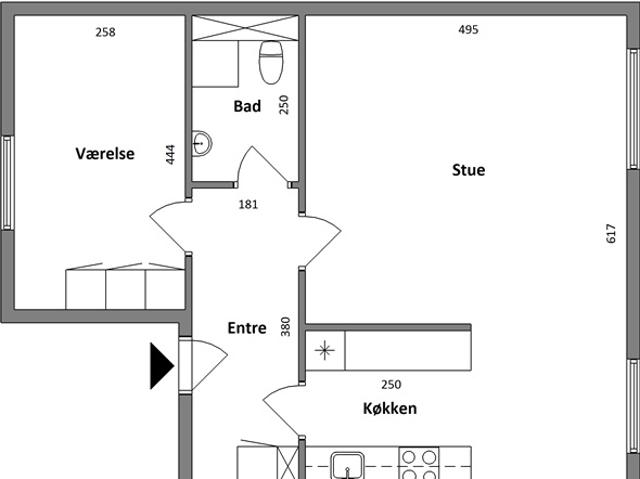 72 m2 lejlighed i Vejle