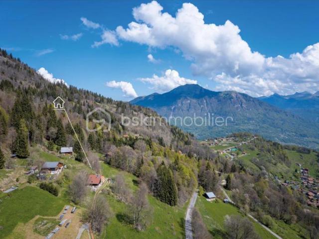 74130 BRIZON CHALET RÉNOVÉ 160M2 144M2 HABITABLES TERRASSE, POTAGER SUPERBE CADRE NATUREL PROCHE DE LA VALLÉE DE L’ARVE