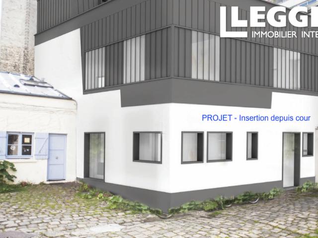 75011, Folie Méricourt, maison de ville coté rue avec PC pour 3 étage 4e étage possible 188m2 actuel