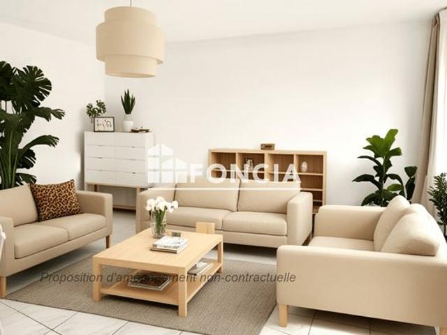 77190 DAMMARIE LES LYS. Grand 3 pièces lumineux de 76.42m² en plein centre ville – Vue dégagée
