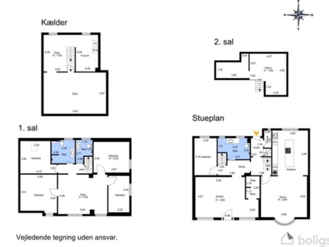 7 værelses hus på 204 m²