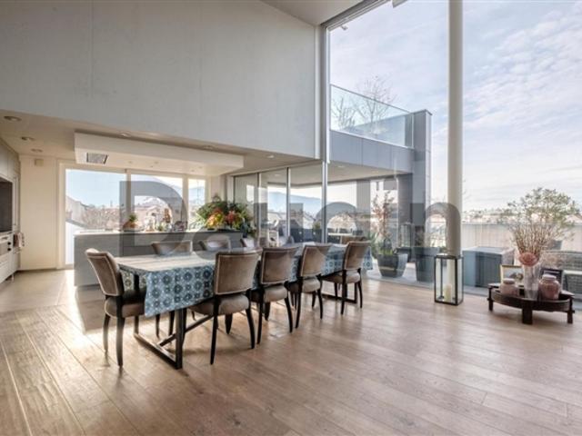 7 Zimmer Attika mit Panoramablick in Carouge