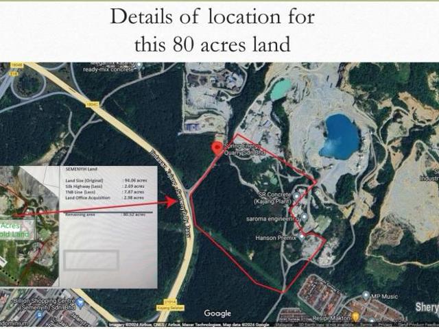 80 acres freehold land, semenyih, selangor