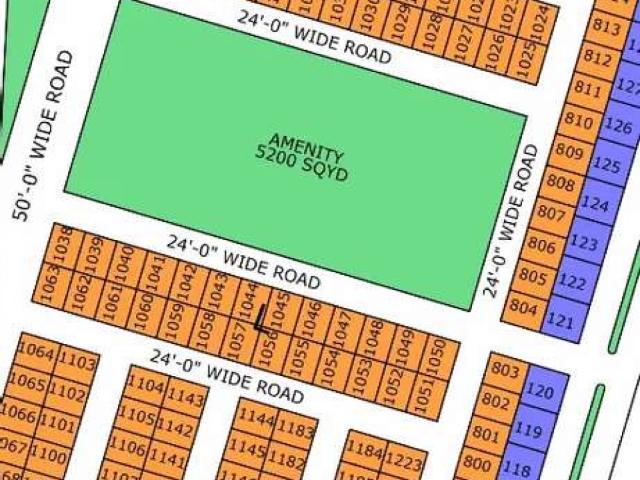 80 Gaz Joori Plot Available in Gold Block North Town Karachi Saima Arabian Villas ID 30277
