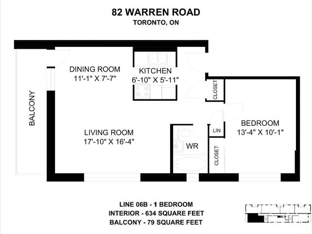 82 Warren Road 1 Bedroom Apartment for Rent at 82 Warren Rd, Toronto, ON M4V 2R7 South Hill