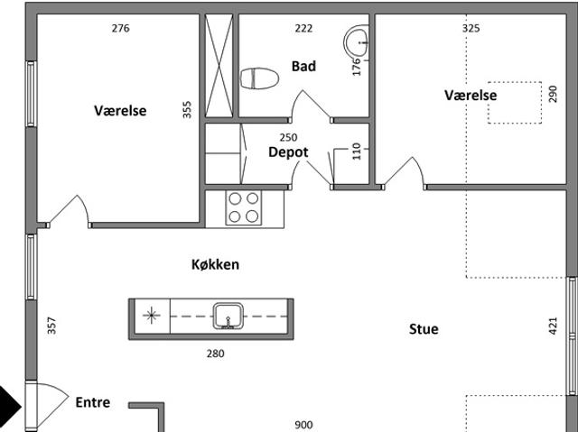 82 m2 lejlighed på Vesterbrogade, Vejle