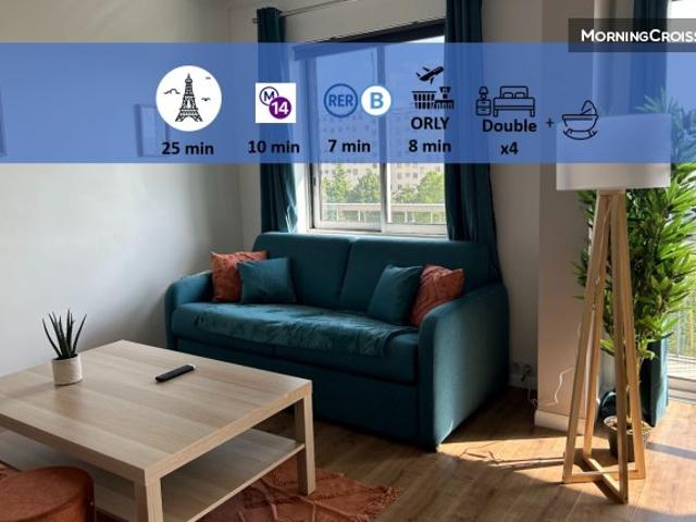 82 m2 /Moderne/Parking/Métro 14/RER
