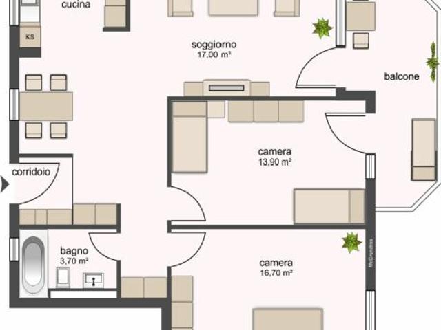 8300, Tenero, Residenza Francesca 11, appartamento 3039