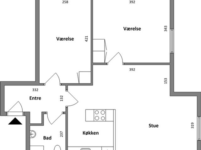 85 m2 lejlighed i Vejle