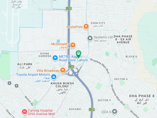 8 Marla Top Location Commercial Plot No 147 Block D Phase 8 DHA Lahore For Urgent Sale