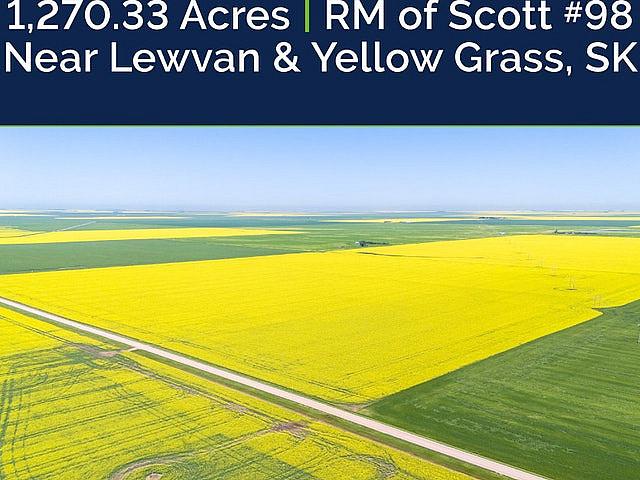 8 Qtrs | R.m. Of Scott # 98 | Lewvan & Yellow Grass, Sk Area