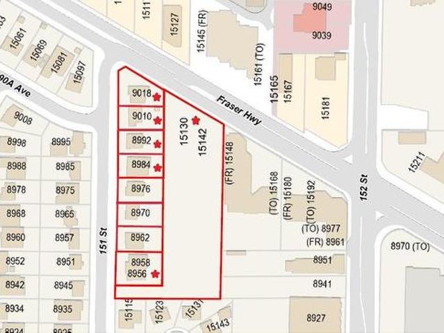9018, 9010, 8992, 8984 Street, Surrey, BC, V3R 8Y9 vacant land for sale | Listing ID C8079 | Royal LePage